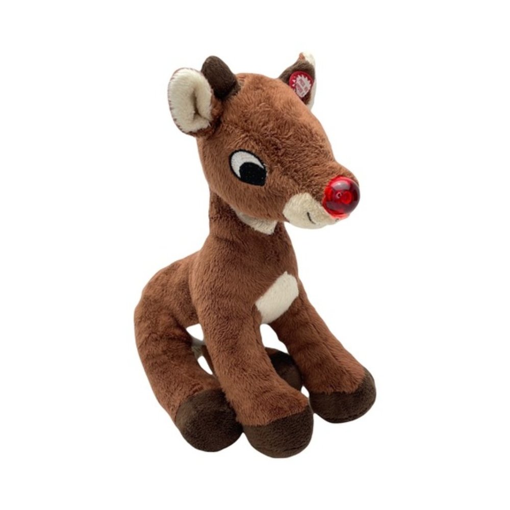 Rudolph the Red Nose Reindeer Nose Lights Up Plush